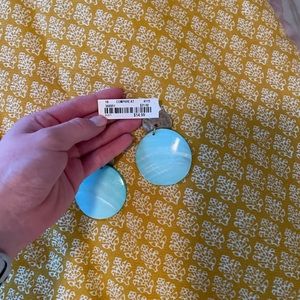 Gold and Blue Earrings!